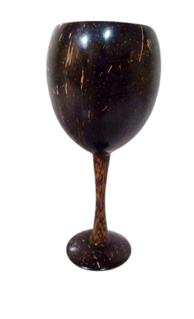 Coconut shell wine cup